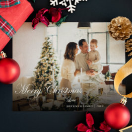 モダンスタイリッシュChristmas写真 シーズンカード