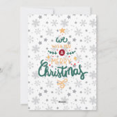 モダンスタイリッシュChristmas Script Family Photo シーズンカード (裏面)