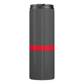 モダンスタイリッシュGrey Red Your Name タンブラー (裏面)