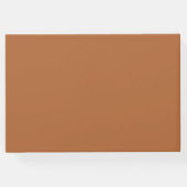モダンスタイリッシュRust Burnt Orange結婚の写真 ゲストブック (裏面)