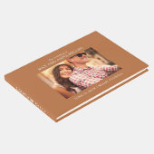 モダンスタイリッシュRust Burnt Orange結婚の写真 ゲストブック (コーナー)