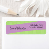 モダンスタイルグリーンスクウェアとパープル ラベル (インサイチュ)