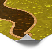 モダンスタイルステンドグラス窓 ポスター (角)