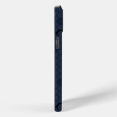 モダンスタイルブラックのネイビー金ゴールド Case-Mate iPhoneケース (裏面 / 右)