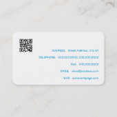 モダンスタイルプロファイルイメージ青 名刺 (裏面)