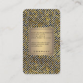 モダンスタイルラグジュアリーストライプズ 名刺 (裏面)
