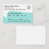 モダンスタイルロゴアポイントメント名刺バルク 予約カード (正面/裏面)