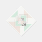 モダンスタイル幾何デザイン スタンダードカクテルナプキン (角)