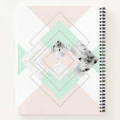 モダンスタイル幾何デザイン ノートブック (裏面)