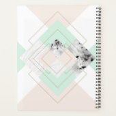 モダンスタイル幾何デザイン プランナー手帳 (裏面)