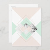 モダンスタイル幾何デザイン ポストカード (正面/裏面)