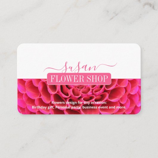 モダンスタイル花屋名刺 名刺 (正面)