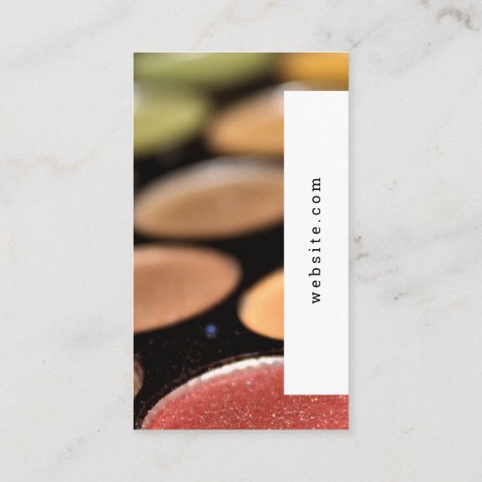 モダンスタイル |メイクアップアーティスト |パレット 名刺 (裏面)