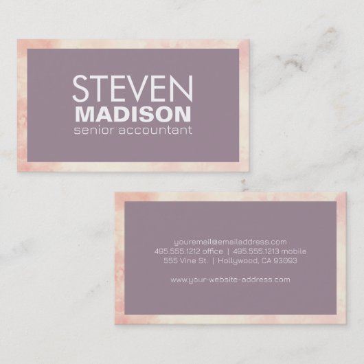 モダンスタイル 名刺 (正面/裏面)