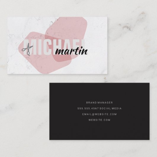 モダンスタイル |美容師 名刺 (正面/裏面)