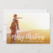 モダンスター素朴ズのクリスマス・ホリデー・フォト・カード シーズンカード (正面)