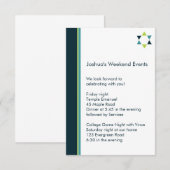 モダンスター バー ミツバ祭 挿入カード 招待状 (正面/裏面)