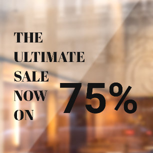 モダンストアウィンドウセール ウィンドウサイン