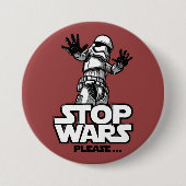 モダンストップ戦争 缶バッジ (正面)