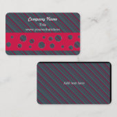 モダンストライプと円のパターン 名刺 (正面/裏面)