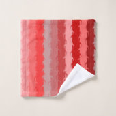 モダンストライプのデザイン バスタオルセット (ウォッシュタオル)