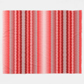 モダンストライプのデザイン フリースブランケット (正面(横))