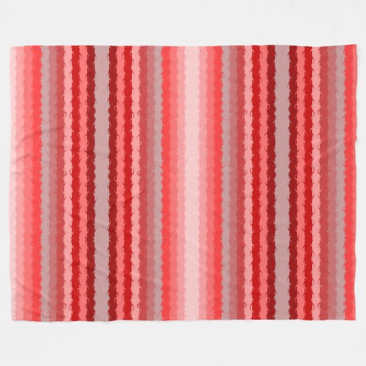 モダンストライプのデザイン フリースブランケット (正面(横))