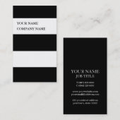 モダンストライプのプロフェッショナルはっきりしたDJお尻 名刺 (正面/裏面)