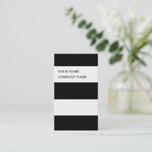 モダンストライプのプロフェッショナルはっきりしたDJお尻 名刺 (スタンド正面)