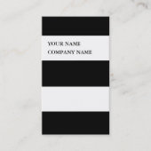モダンストライプのプロフェッショナルはっきりしたDJお尻 名刺 (正面)