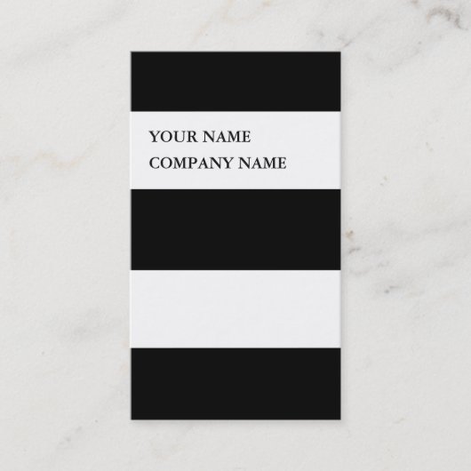 モダンストライプのプロフェッショナルはっきりしたDJお尻 名刺 (正面)
