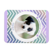 モダンストライプのペットラバーズ 犬を愛する人へ マグネット (横)