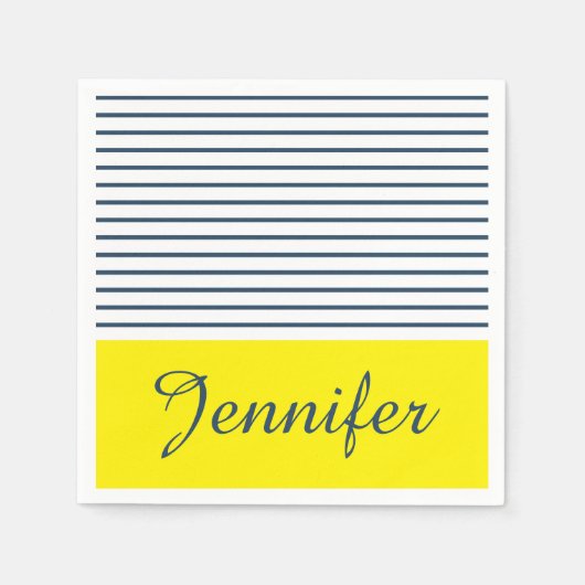 モダンストライプの型 スタンダードカクテルナプキン (正面)