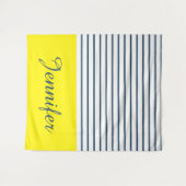 モダンストライプの型 タペストリー (正面(横))