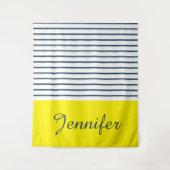 モダンストライプの型 タペストリー (正面)