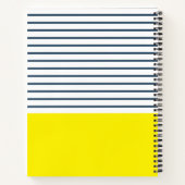 モダンストライプの型 ノートブック (裏面)