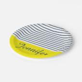 モダンストライプの型 ペーパープレート (アングル)