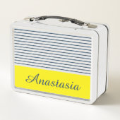 モダンストライプの型 メタルランチボックス (裏面)