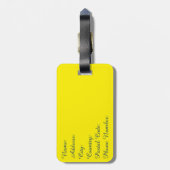 モダンストライプの型 ラゲッジタグ (裏面縦)