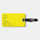 モダンストライプの型 ラゲッジタグ (裏面横)