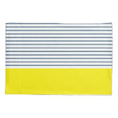 モダンストライプの型 枕カバー (裏面)