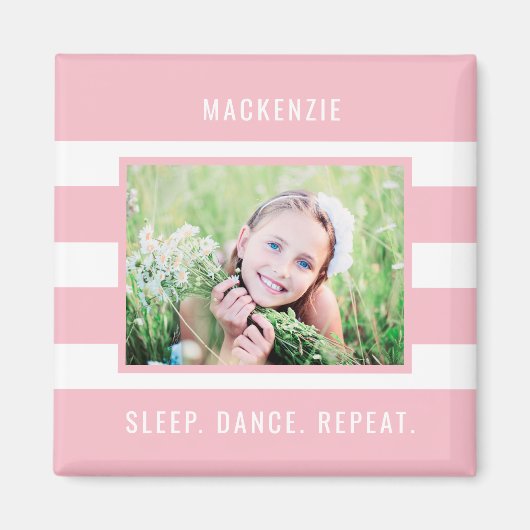 モダンストライプの編集可能なカラーフォカスタムトマグネット マグネット (正面)