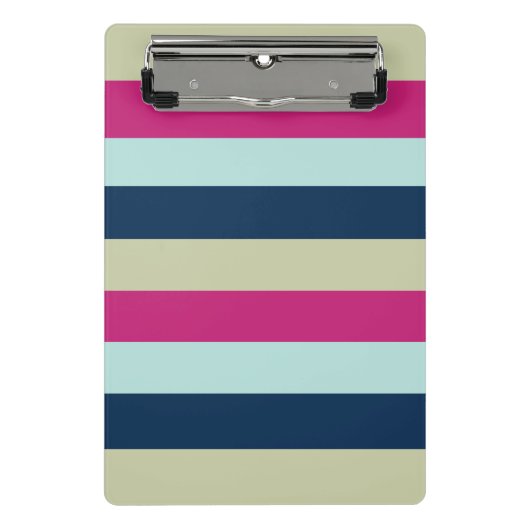 モダンストライプの ミニクリップボード (正面)