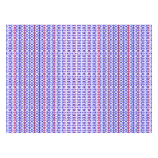 モダンストライプはっきりした赤白青 テーブルクロス (正面(横))