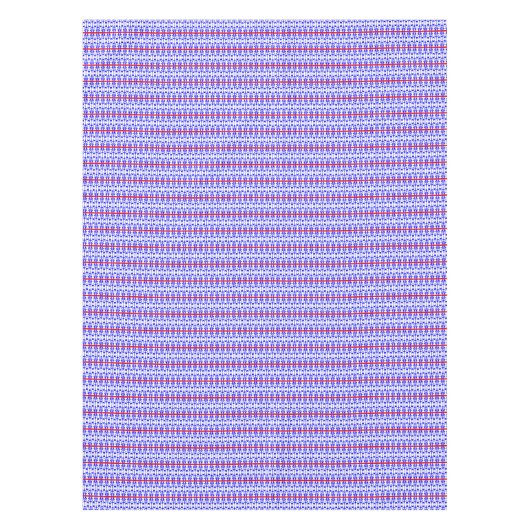 モダンストライプはっきりした赤白青 テーブルクロス (正面)