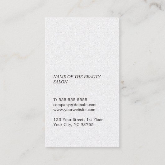 モダンストライプエレガント美しい 名刺 (裏面)