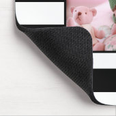 モダンストライプカスタマイズ写真のパーソナライズ マウスパッド (コーナー)