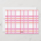 モダンストライプカラフル写真 シーズンカード (裏面)