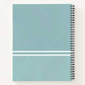 モダンストライプシンプルデザイン ノートブック (裏面)
