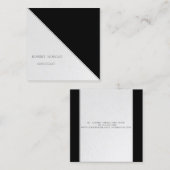 モダンストライプシンプル スクエア名刺 (正面/裏面)